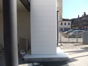 Installazione di Ascensore esterno al fabbricato della CNA.